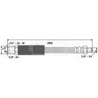 BORG & BECK BBH6539 - Flexible de frein