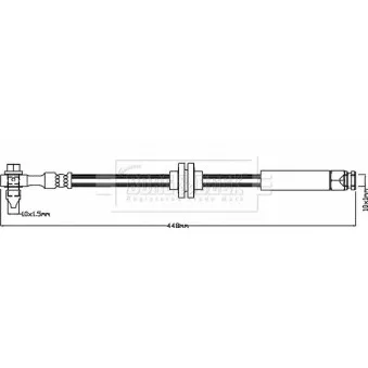 Flexible de frein BORG & BECK OEM 13363238