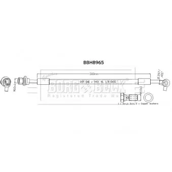 Flexible de frein DELPHI LH7810