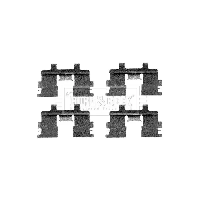 Kit d'accessoires, plaquette de frein à disque BORG & BECK BBK1142 - Visuel 1