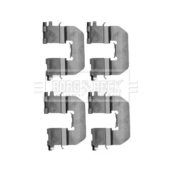 Kit d'accessoires, plaquette de frein à disque BORG & BECK BBK1296