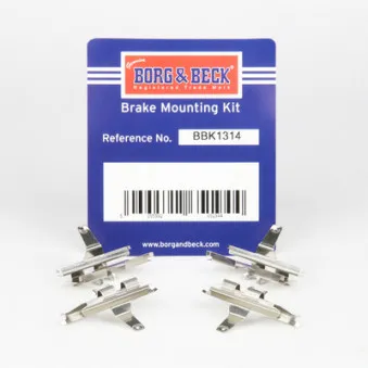 BORG & BECK BBK1314 - Kit d'accessoires, plaquette de frein à disque