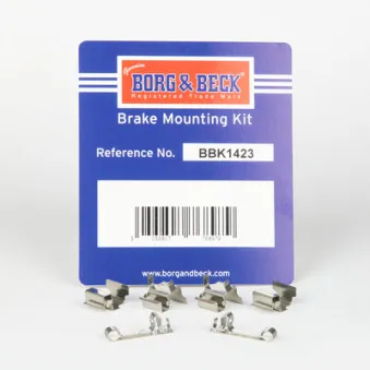 BORG & BECK BBK1423 - Kit d'accessoires, plaquette de frein à disque