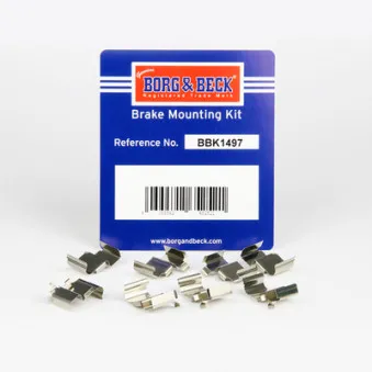 BORG & BECK BBK1497 - Kit d'accessoires, plaquette de frein à disque