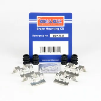BORG & BECK BBK1526 - Kit d'accessoires, plaquette de frein à disque