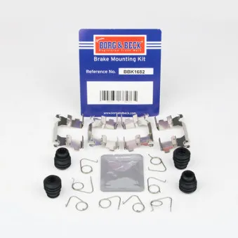BORG & BECK BBK1682 - Kit d'accessoires, plaquette de frein à disque