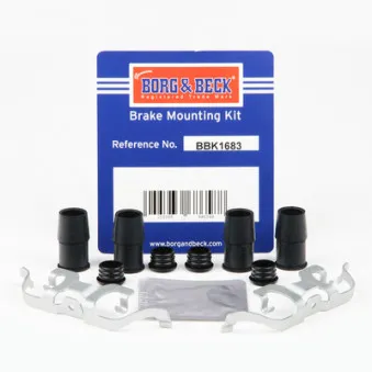 BORG & BECK BBK1683 - Kit d'accessoires, plaquette de frein à disque