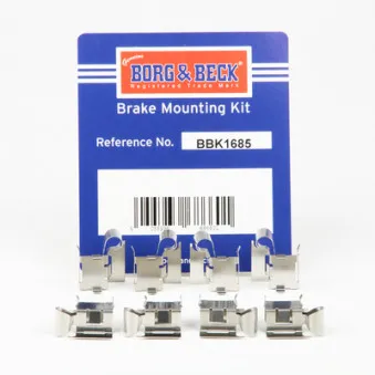 BORG & BECK BBK1685 - Kit d'accessoires, plaquette de frein à disque