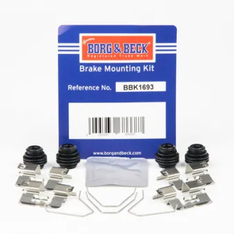 BORG & BECK BBK1693 - Kit d'accessoires, plaquette de frein à disque