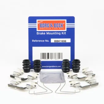 BORG & BECK BBK1696 - Kit d'accessoires, plaquette de frein à disque