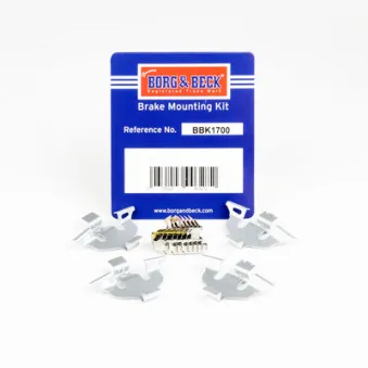 Kit d'accessoires, plaquette de frein à disque BORG & BECK BBK1700