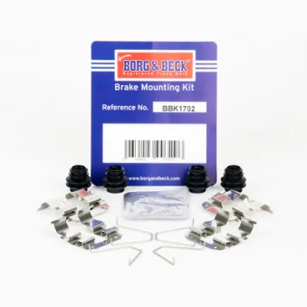 Kit d'accessoires, plaquette de frein à disque BORG & BECK BBK1702