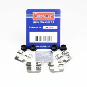 Kit d'accessoires, plaquette de frein à disque BORG & BECK BBK1707