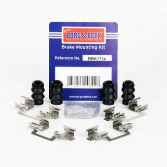 Kit d'accessoires, plaquette de frein à disque BORG & BECK BBK1714