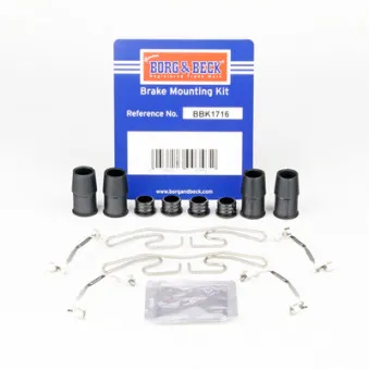 Kit d'accessoires, plaquette de frein à disque BORG & BECK BBK1716