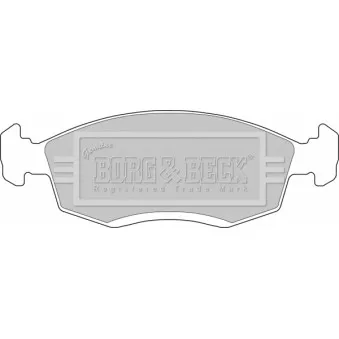 BORG & BECK BBP1100 - Jeu de 4 plaquettes de frein avant