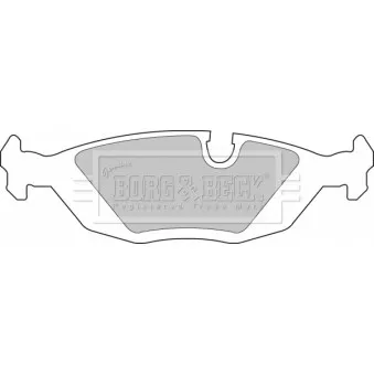 BORG & BECK BBP1266 - Jeu de 4 plaquettes de frein arrière