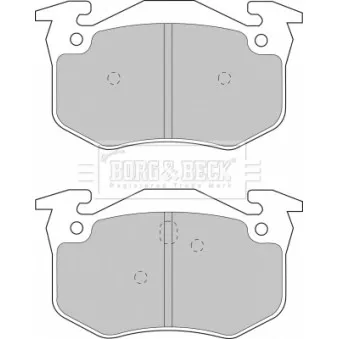 Jeu de 4 plaquettes de frein arrière BORG & BECK OEM 7701204626