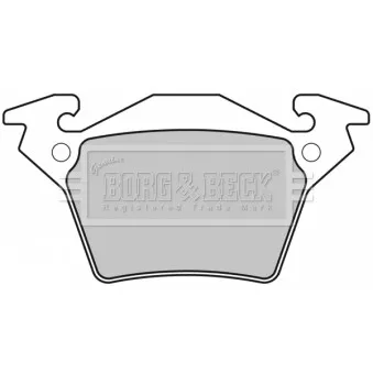 BORG & BECK BBP1670 - Jeu de 4 plaquettes de frein arrière