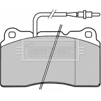 Jeu de 4 plaquettes de frein avant BORG & BECK OEM 9404254608