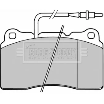 BORG & BECK BBP1829 - Jeu de 4 plaquettes de frein avant