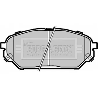 Jeu de 4 plaquettes de frein avant BORG & BECK OEM 581013JA50