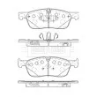 BORG & BECK BBP2518 - Jeu de 4 plaquettes de frein avant