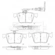 BORG & BECK BBP2592 - Jeu de 4 plaquettes de frein arrière