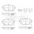 BORG & BECK BBP2875 - Jeu de 4 plaquettes de frein arrière