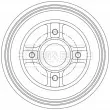 BORG & BECK BBR7281 - Tambour de frein