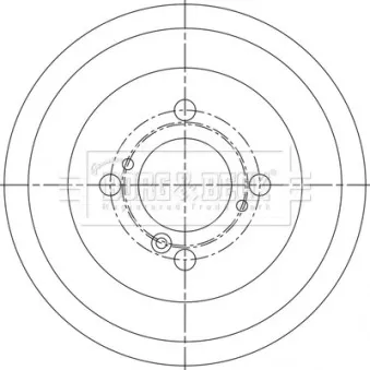 Tambour de frein BORG & BECK BBR7287