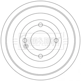 Tambour de frein BORG & BECK BBR7288