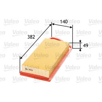 Filtre à air VALEO OEM 1444X2