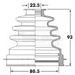 Joint-soufflet, arbre de commande BORG & BECK [BCB6260]