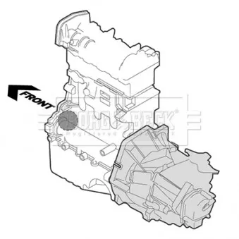 Support moteur BORG & BECK BEM3286 pour MERCEDES-BENZ CLASSE C C 230 Kompressor - 193cv