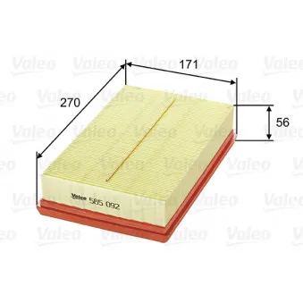 Filtre à air VALEO OEM 46783546