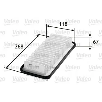 Filtre à air VALEO OEM 1780133040