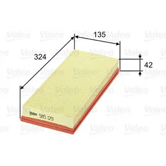Filtre à air VALEO OEM 46552777