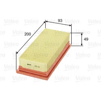 Filtre à air VALEO OEM 055129620A