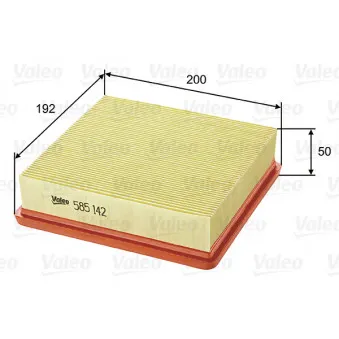 Filtre à air VALEO OEM 17220P2MY00