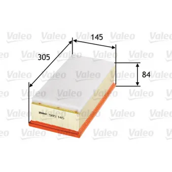 Filtre à air VALEO OEM 178010R010