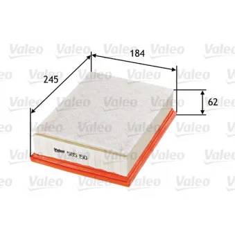 VALEO 585150 - Filtre à air