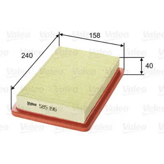 Filtre à air VALEO OEM ZL0113320B