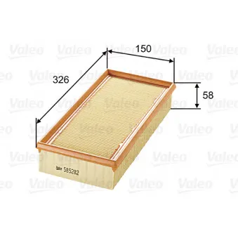 Filtre à air VALEO OEM 13721730918