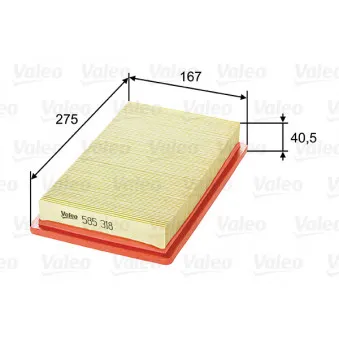 Filtre à air VALEO OEM 2811305700