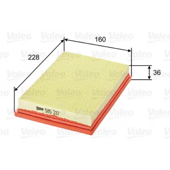 Filtre à air VALEO OEM 1780102060