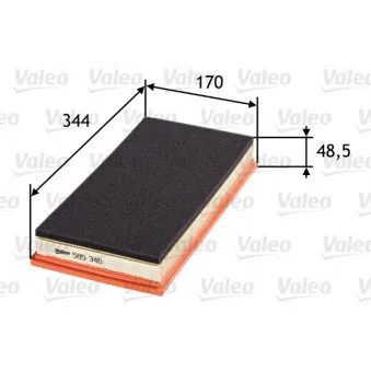 Filtre à air VALEO OEM 8953004383