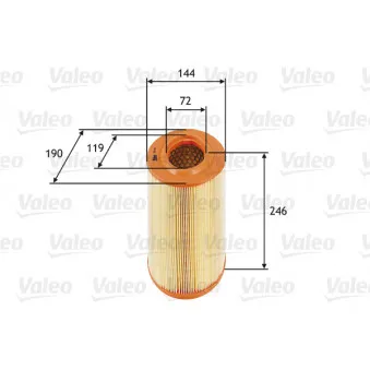 Filtre à air VALEO 585669