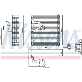 NISSENS 92384 - Évaporateur climatisation