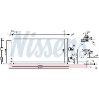 NISSENS 941211 - Condenseur, climatisation